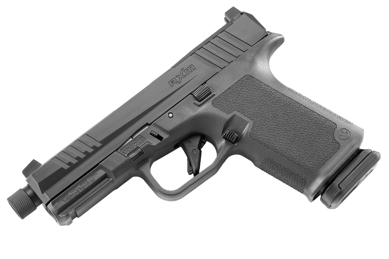 RUGER RXM 9mm Pistol with Black Magpul Frame and Threaded Barrel